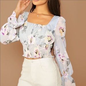 Lulus floral crop top